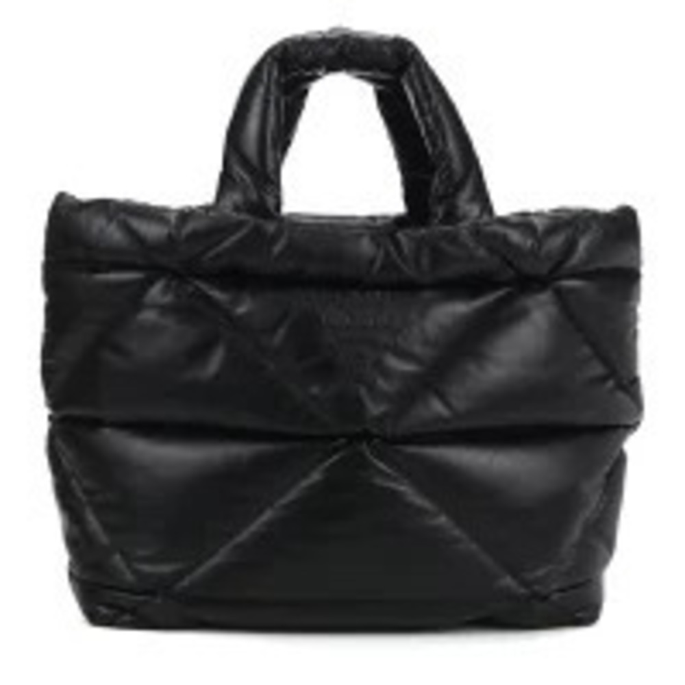Prada black Nappa Padded Tote Bag soft quilted puffy dual top